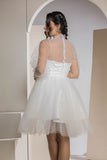 Sweetheart Mini Tulle Dress - White