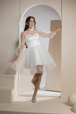 Sweetheart Mini Tulle Dress - White