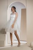 Sweetheart Mini Tulle Dress - White
