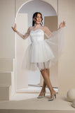 Sweetheart Mini Tulle Dress - White