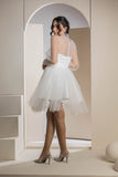 Sweetheart Mini Tulle Dress - White
