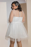 Sweetheart Tulle Dress - White