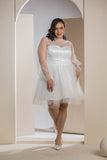 Sweetheart Tulle Dress - White