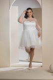 Sweetheart Tulle Dress - White
