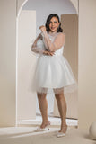 Sweetheart Tulle Dress - White