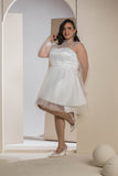 Sweetheart Tulle Dress - White