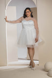 Sweetheart Tulle Dress - White