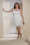Sweetheart Tulle Dress - White