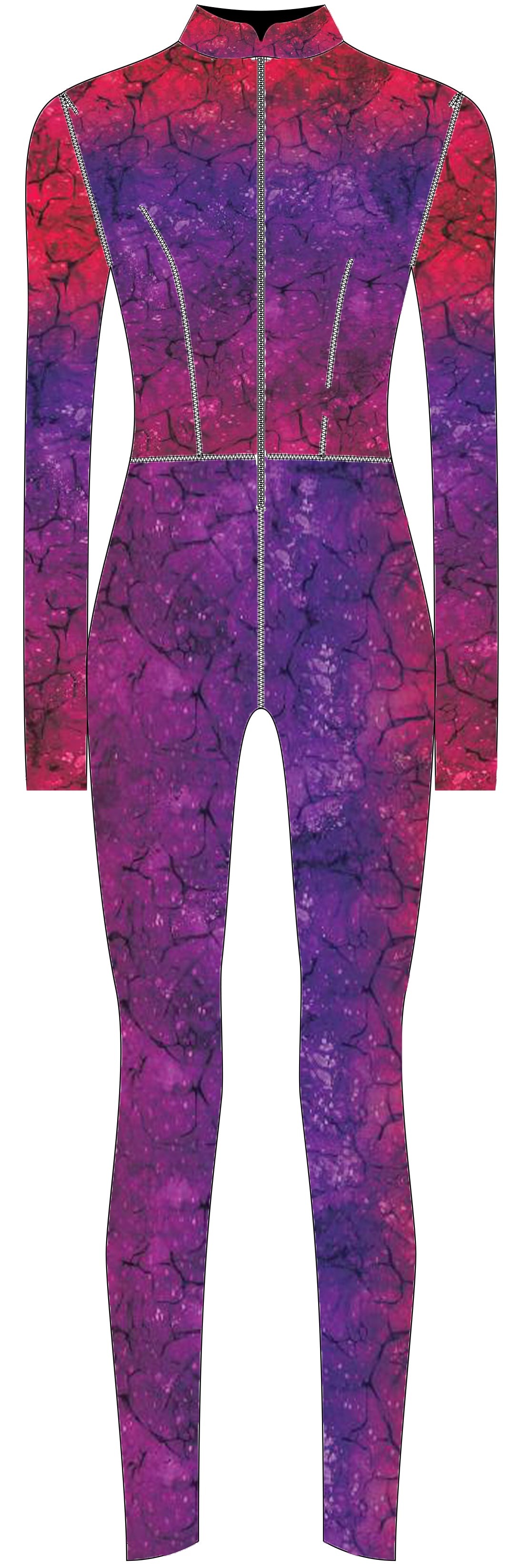 PInk thunder Basic Burkini - Fuschia
