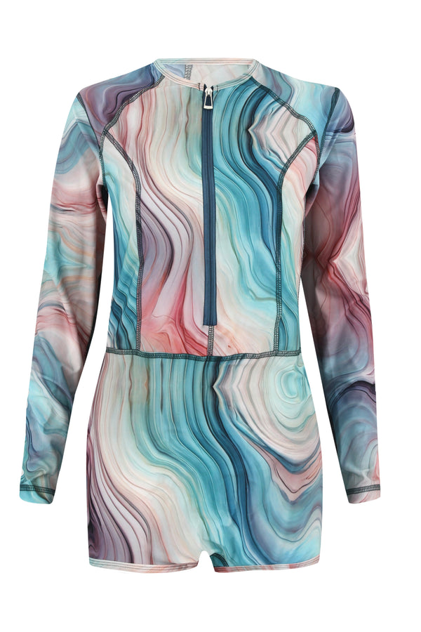 Teal Marble Wetsuit