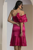 The Flora Midi Dress - Fuschia