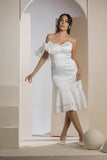 The Flora Midi Dress - White