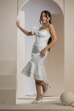 The Flora Midi Dress - White