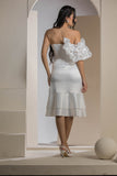 The Flora Midi Dress - White