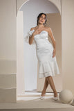 The Flora Midi Dress - White