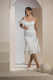 The Flora Midi Dress - White