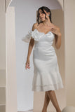 The Flora Midi Dress - White