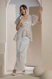 The Gleam Peplum - White