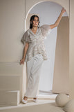 The Gleam Peplum - White