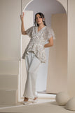 The Gleam Peplum - White