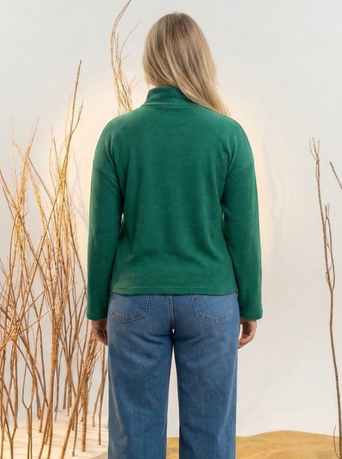 The Green Basic Wool Pullover