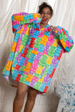 The Gummy Glow Hoodie Blanket
