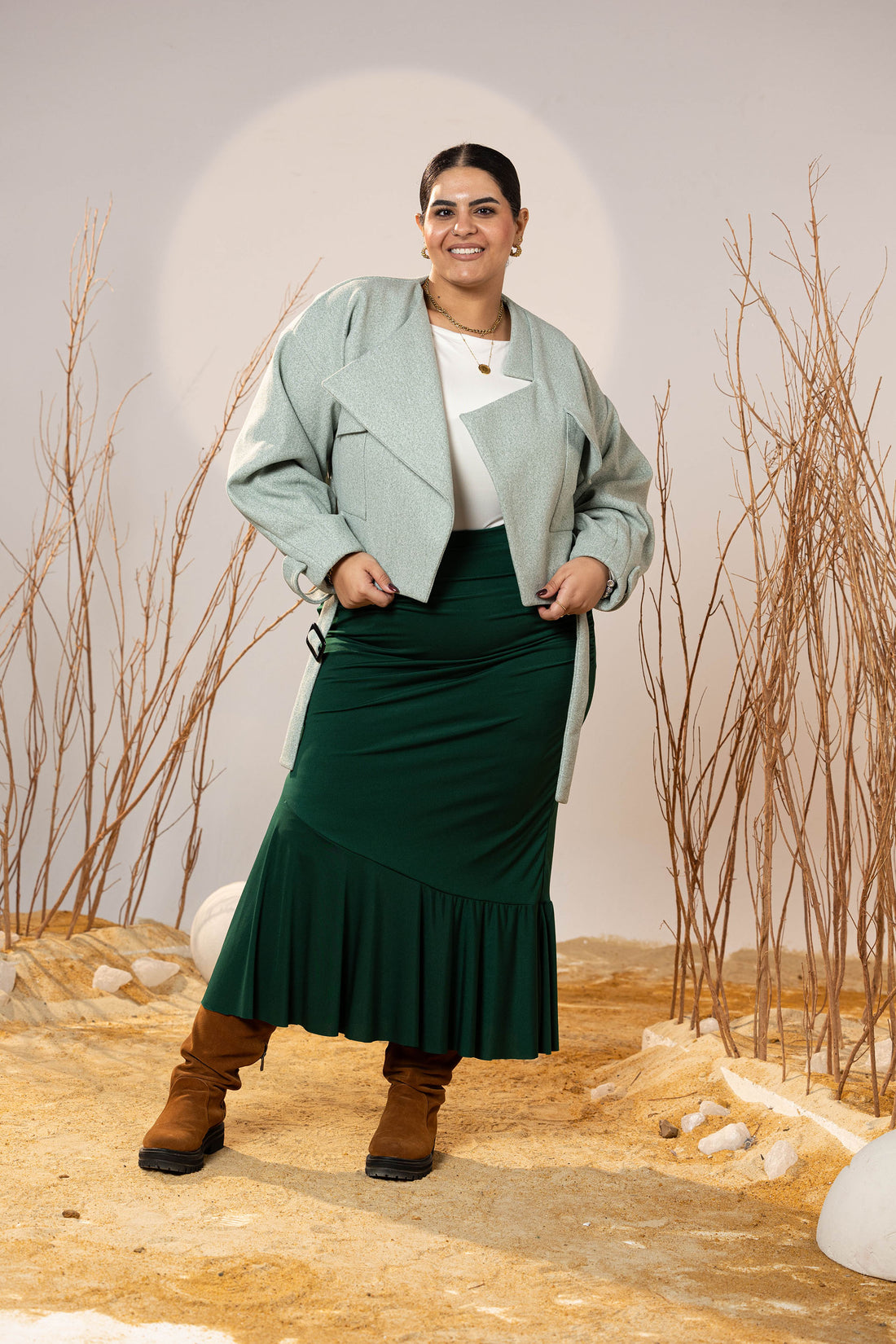 The Mint Mist Cropped Jacket
