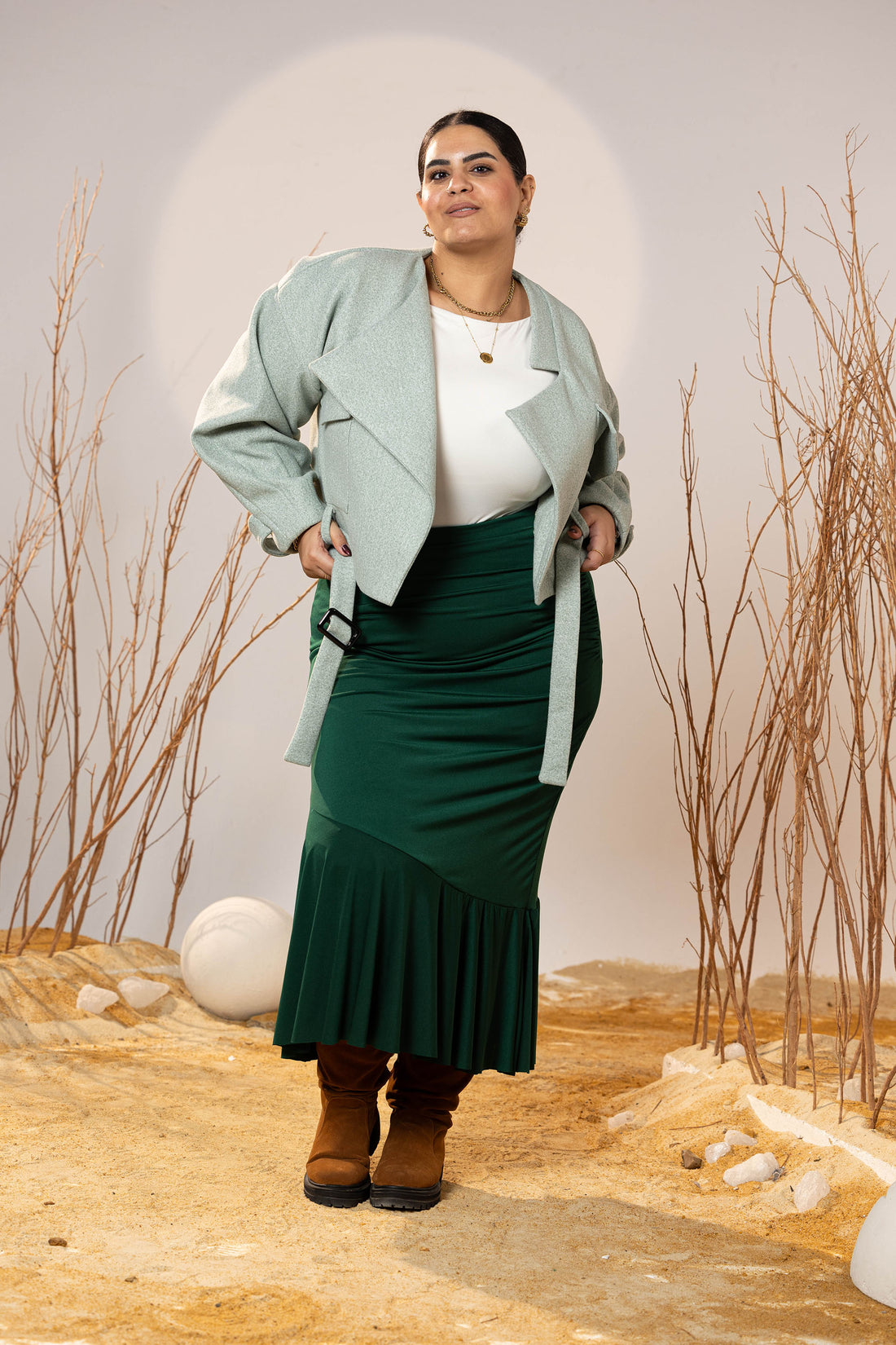 The Mint Mist Cropped Jacket