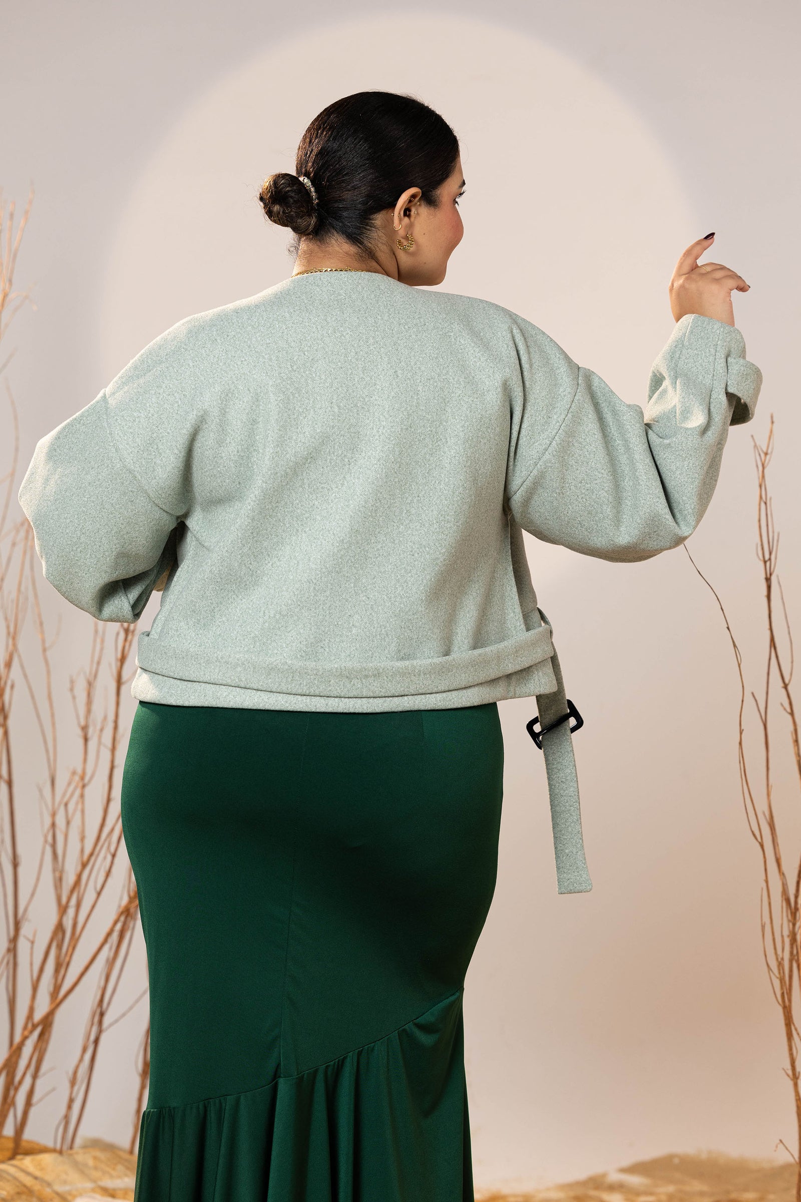 The Mint Mist Cropped Jacket