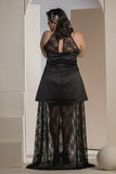 The Overlay Lace Dress - Black