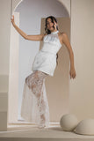 The Overlay Lace Dress - White