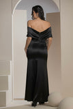 The Pearl Bow Dress - Black