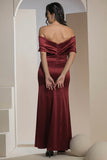 The Pearl Bow Dress - Maroon