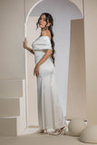 The Pearl Bow Dress - White