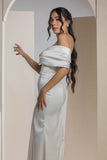The Pearl Bow Dress - White