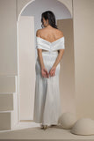 The Pearl Bow Dress - White