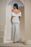 The Pearl Bow Dress - White