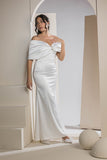 The Pearl Bow Dress - White