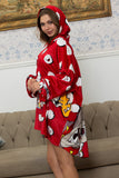 The Playful Red Hoodie Blanket