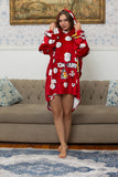 The Playful Red Hoodie Blanket