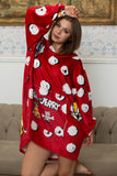 The Playful Red Hoodie Blanket