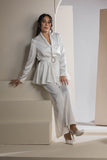 The Satin Grace Set - White