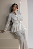 The Satin Grace Set - White