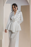 The Satin Grace Set - White