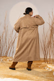 The Suede Trench Coat - Camel