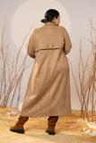 The Suede Trench Coat - Camel