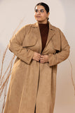 The Suede Trench Coat - Camel
