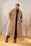 The Suede Trench Coat - Camel