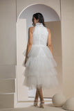The Tulle Tier Dress - White
