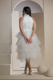 The Tulle Tier Dress - White